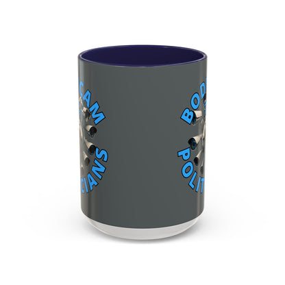 Bodycam the Politicians Cameras Grey Accent Mug by cypherpunkgear.com – cypherpunkgear.com | Cypherpunk Merch