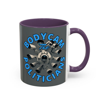 Bodycam the Politicians Cameras Grey Accent Mug by cypherpunkgear.com – cypherpunkgear.com | Cypherpunk Merch
