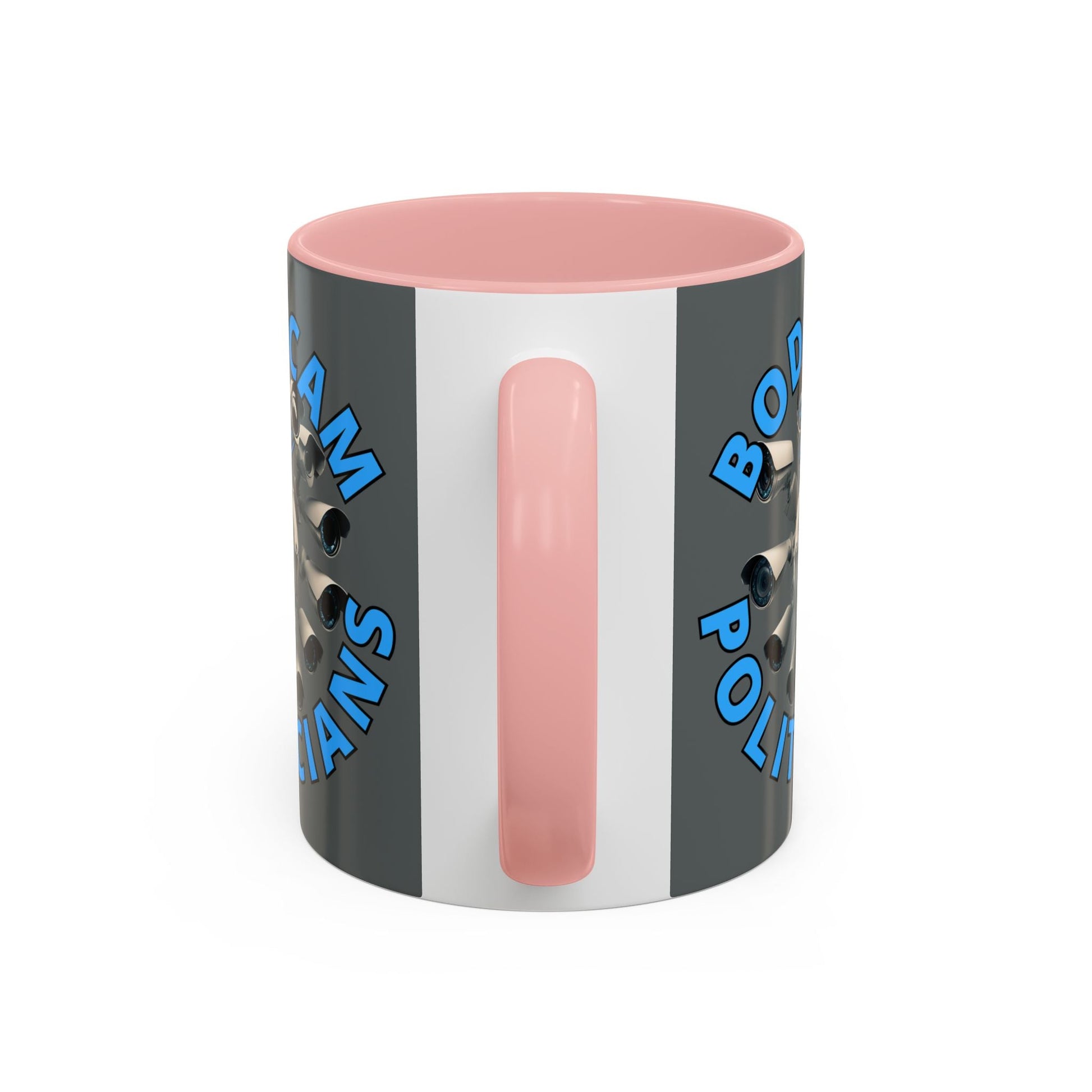 Bodycam the Politicians Cameras Grey Accent Mug by cypherpunkgear.com – cypherpunkgear.com | Cypherpunk Merch
