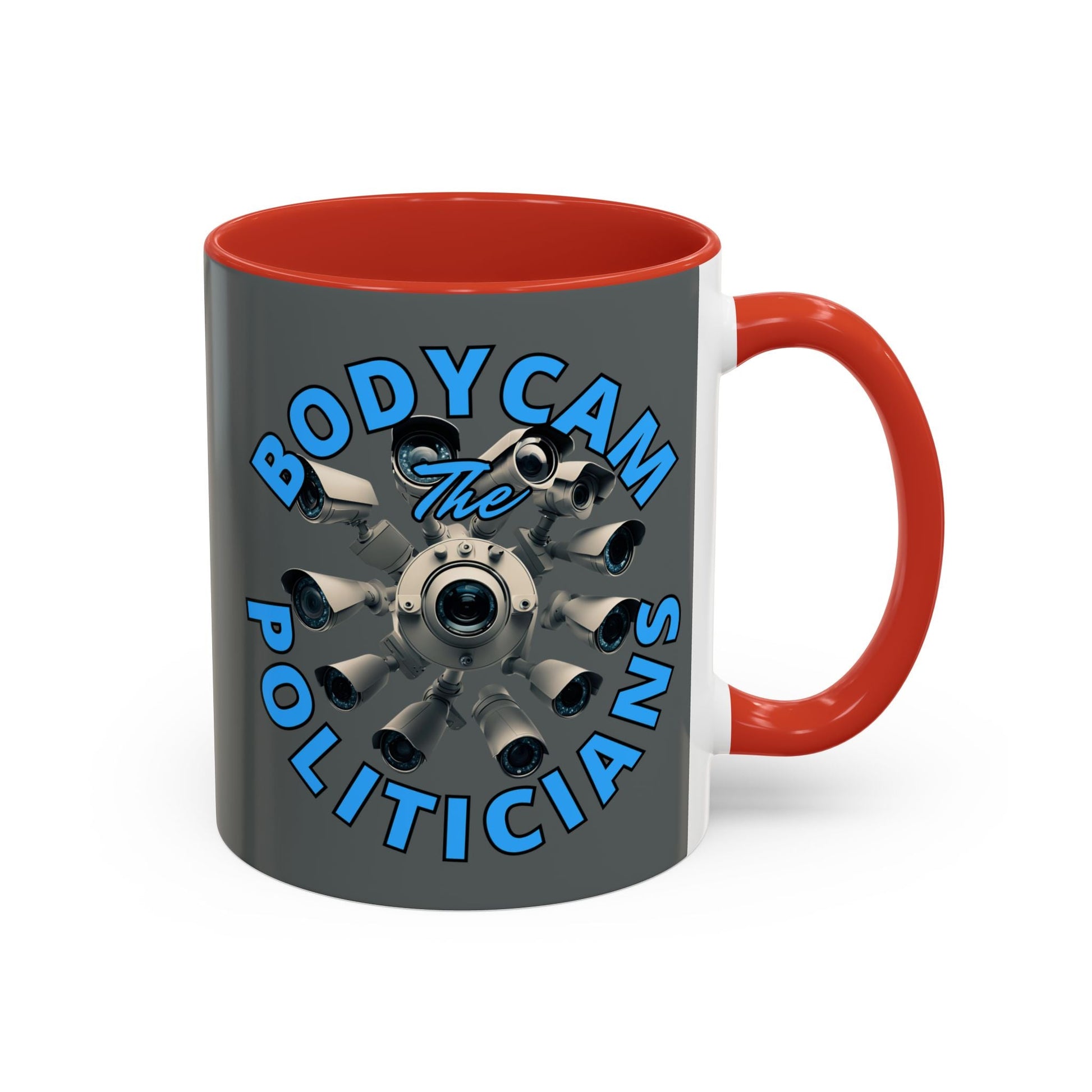 Bodycam the Politicians Cameras Grey Accent Mug by cypherpunkgear.com – cypherpunkgear.com | Cypherpunk Merch