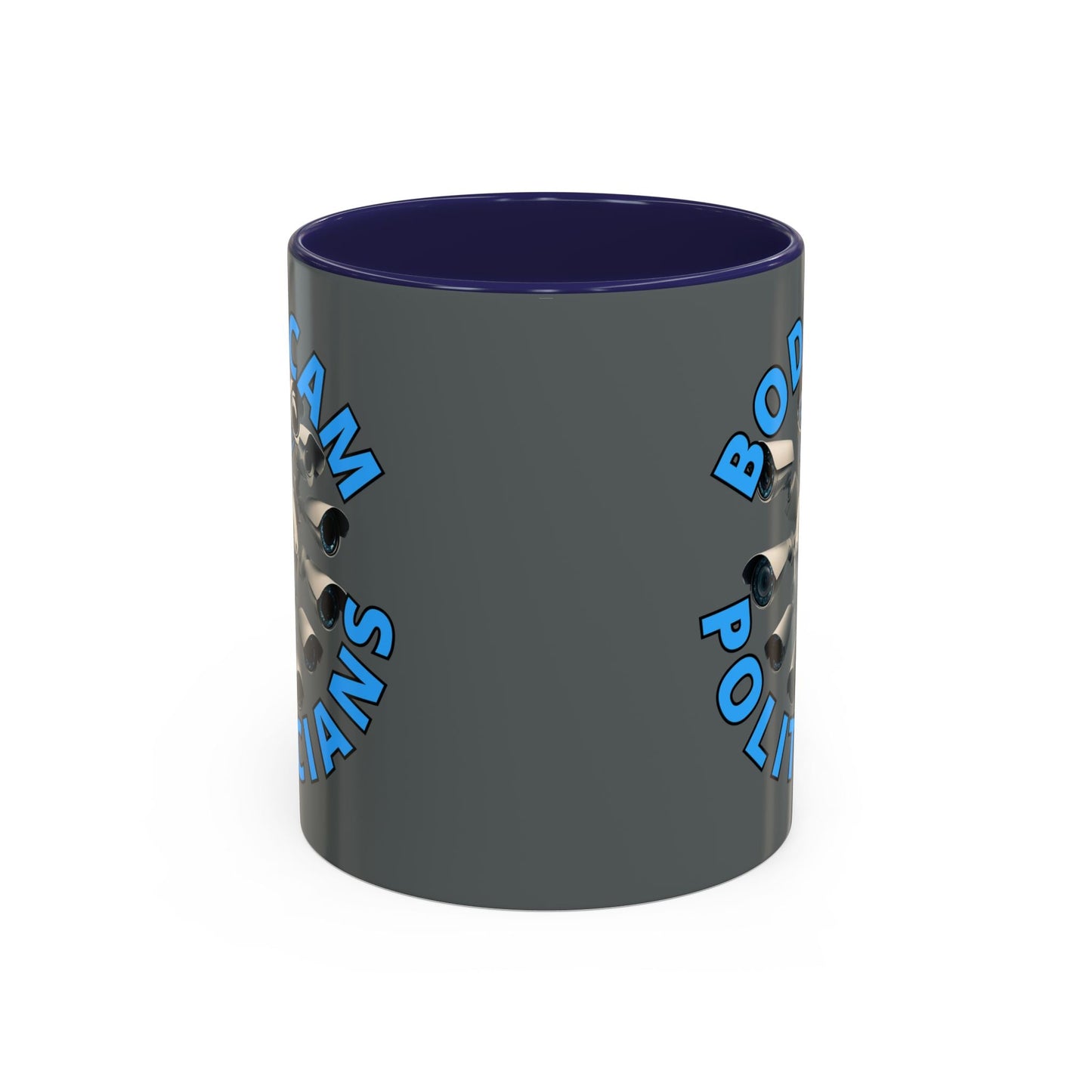 Bodycam the Politicians Cameras Grey Accent Mug by cypherpunkgear.com – cypherpunkgear.com | Cypherpunk Merch