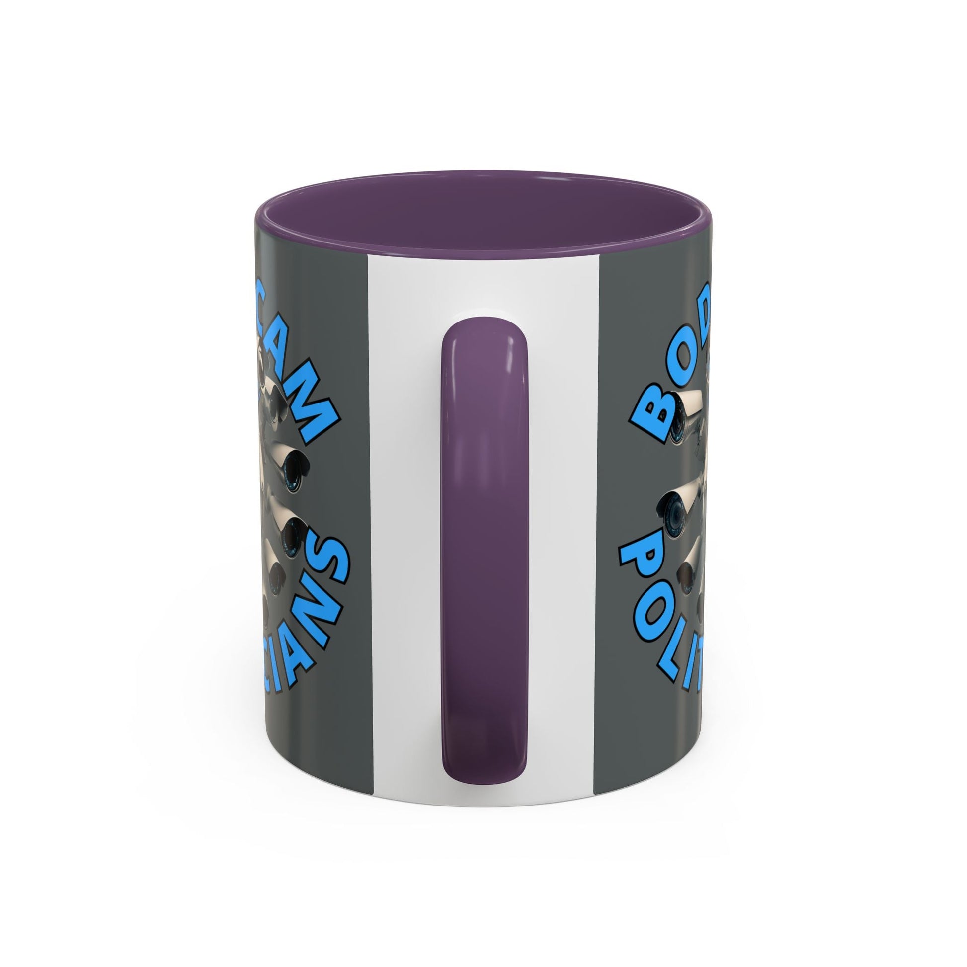 Bodycam the Politicians Cameras Grey Accent Mug by cypherpunkgear.com – cypherpunkgear.com | Cypherpunk Merch