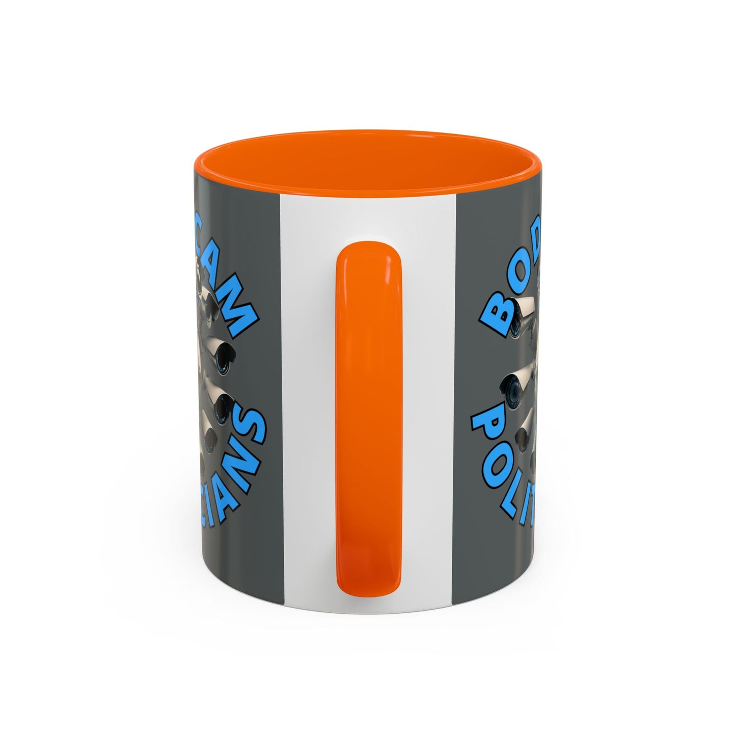 Bodycam the Politicians Cameras Grey Accent Mug by cypherpunkgear.com – cypherpunkgear.com | Cypherpunk Merch