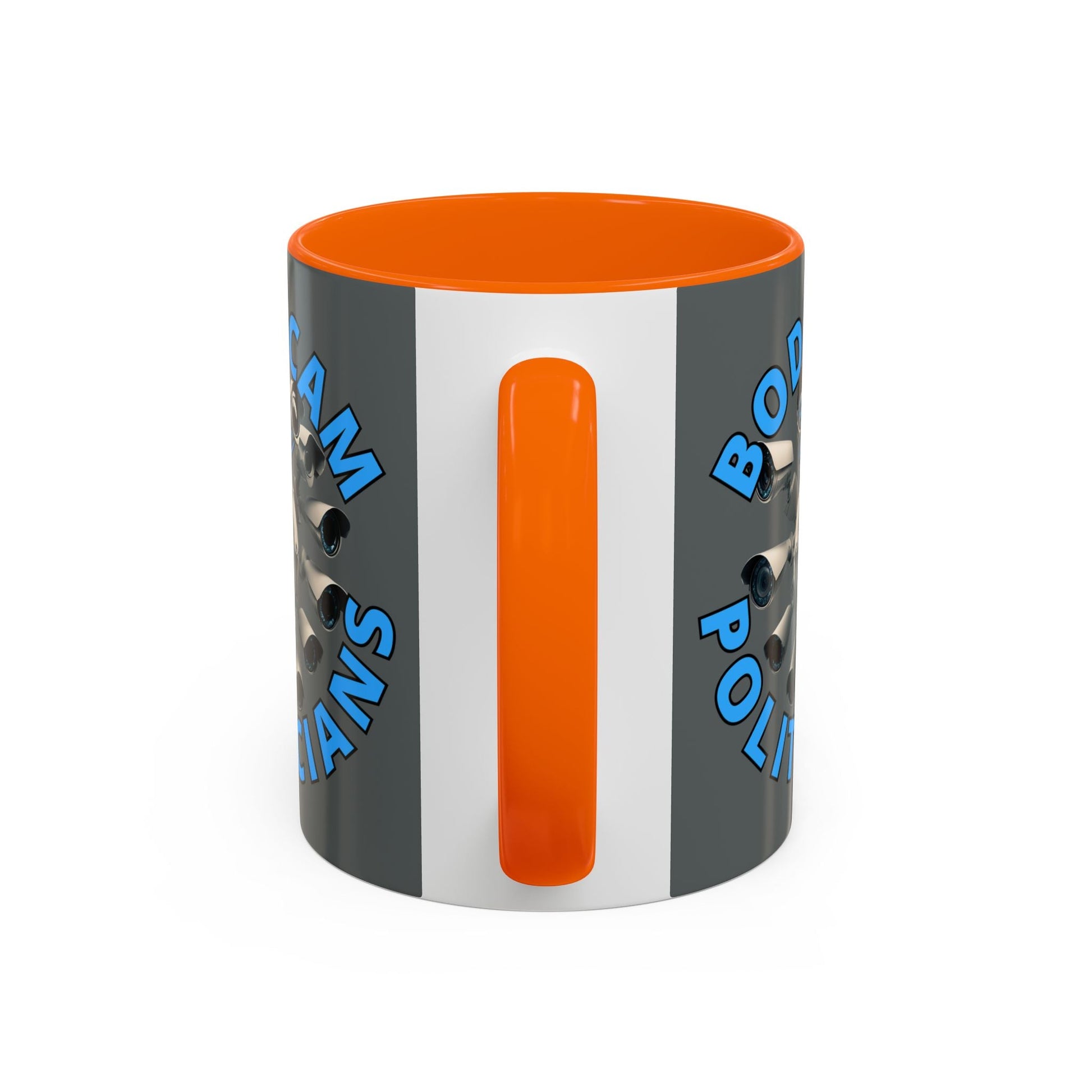 Bodycam the Politicians Cameras Grey Accent Mug by cypherpunkgear.com – cypherpunkgear.com | Cypherpunk Merch