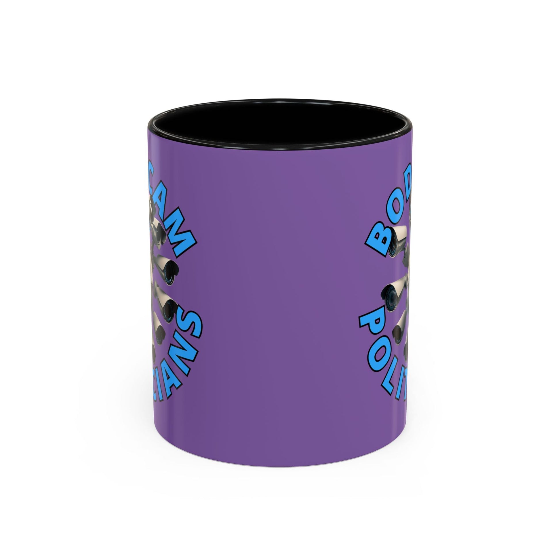Bodycam the Politicians Cameras Light Purple Accent Mug by cypherpunkgear.com – cypherpunkgear.com | Cypherpunk Merch