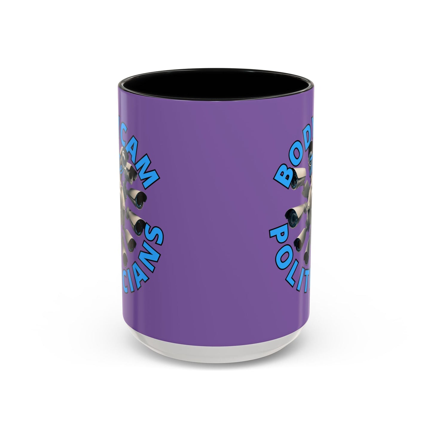 Bodycam the Politicians Cameras Light Purple Accent Mug by cypherpunkgear.com – cypherpunkgear.com | Cypherpunk Merch
