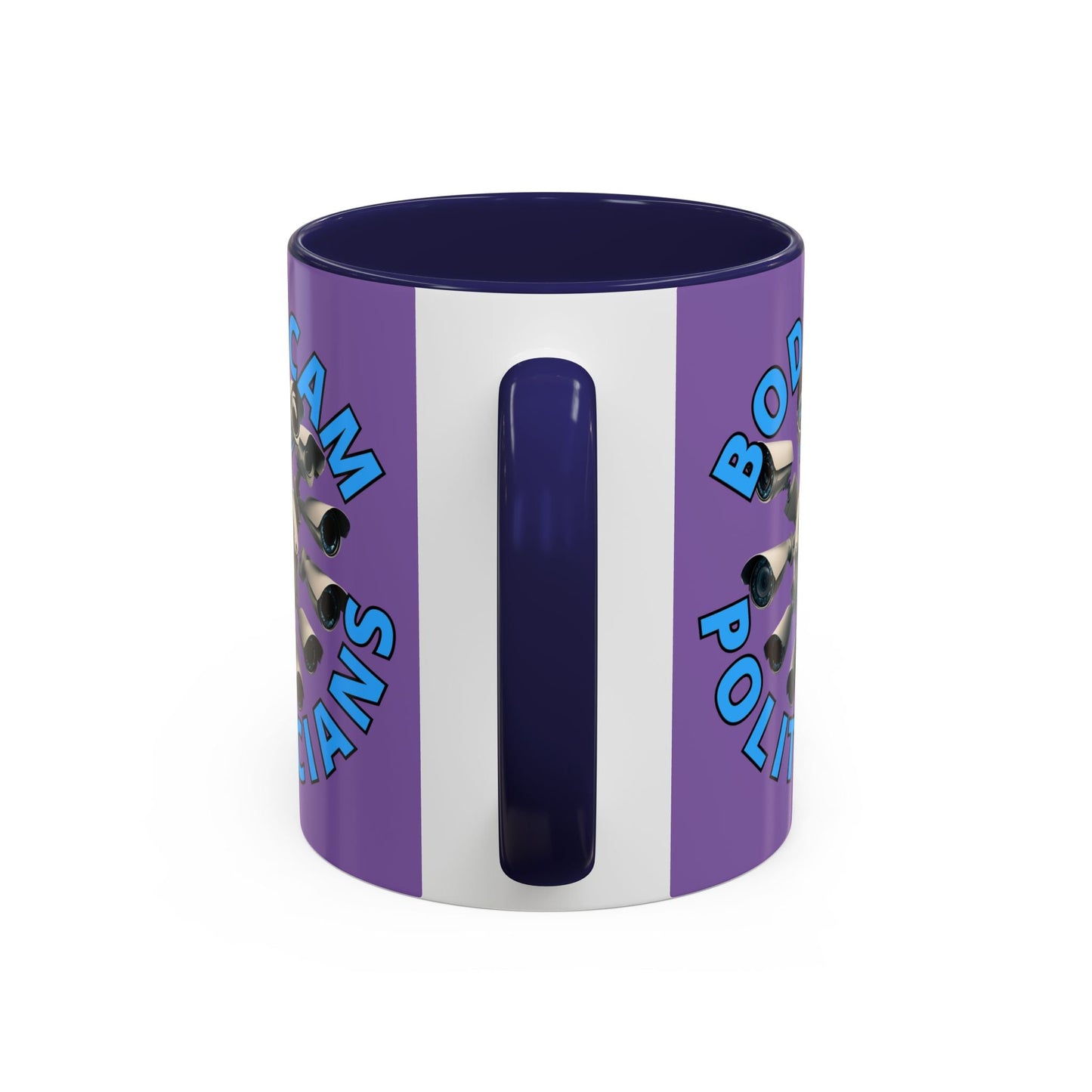 Bodycam the Politicians Cameras Light Purple Accent Mug by cypherpunkgear.com – cypherpunkgear.com | Cypherpunk Merch