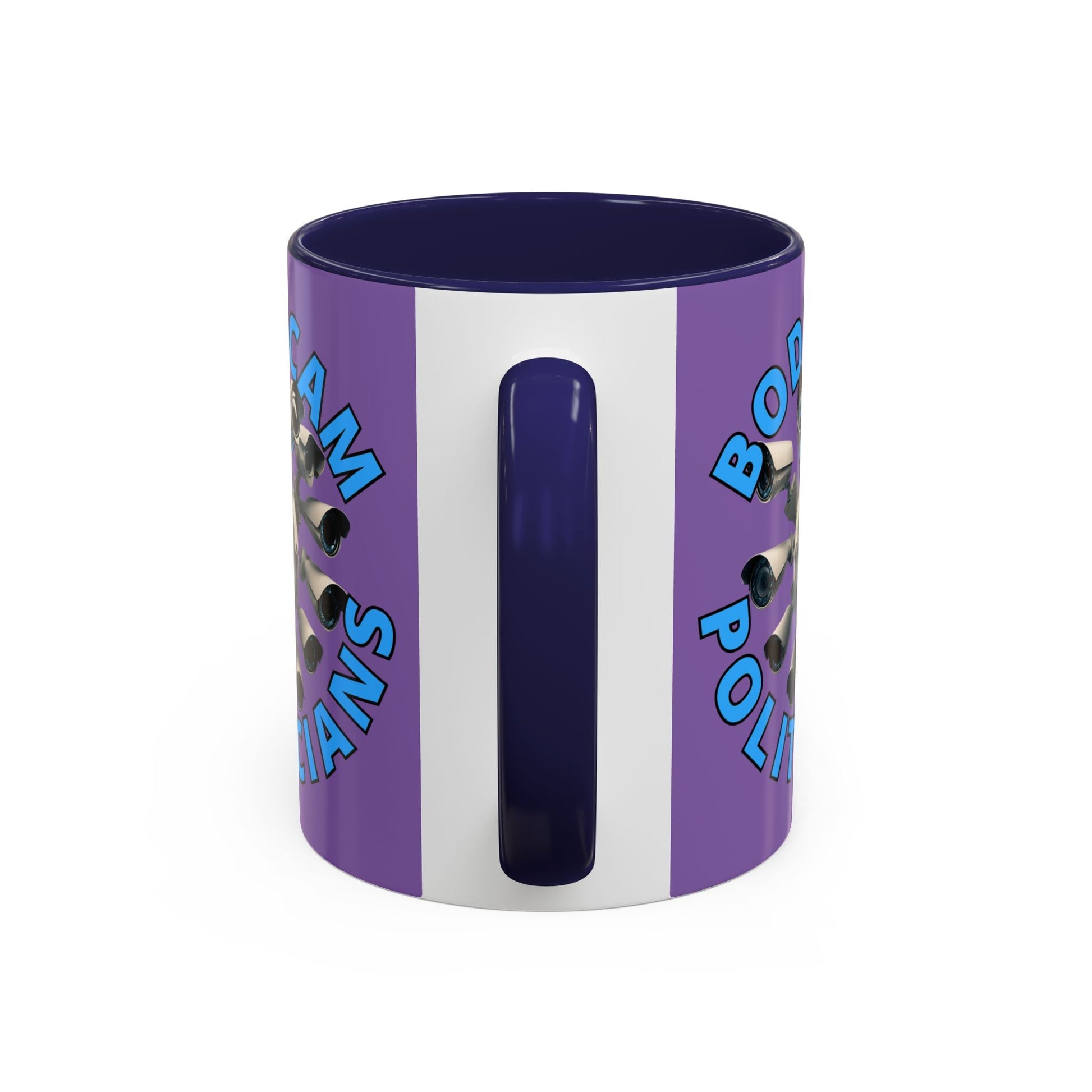 Bodycam the Politicians Cameras Light Purple Accent Mug by cypherpunkgear.com – cypherpunkgear.com | Cypherpunk Merch