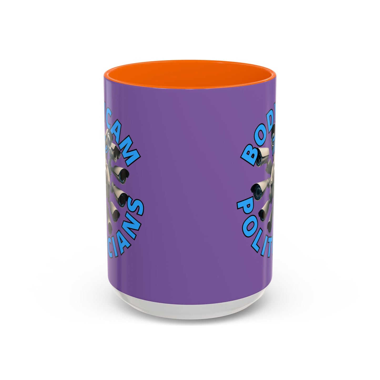 Bodycam the Politicians Cameras Light Purple Accent Mug by cypherpunkgear.com – cypherpunkgear.com | Cypherpunk Merch