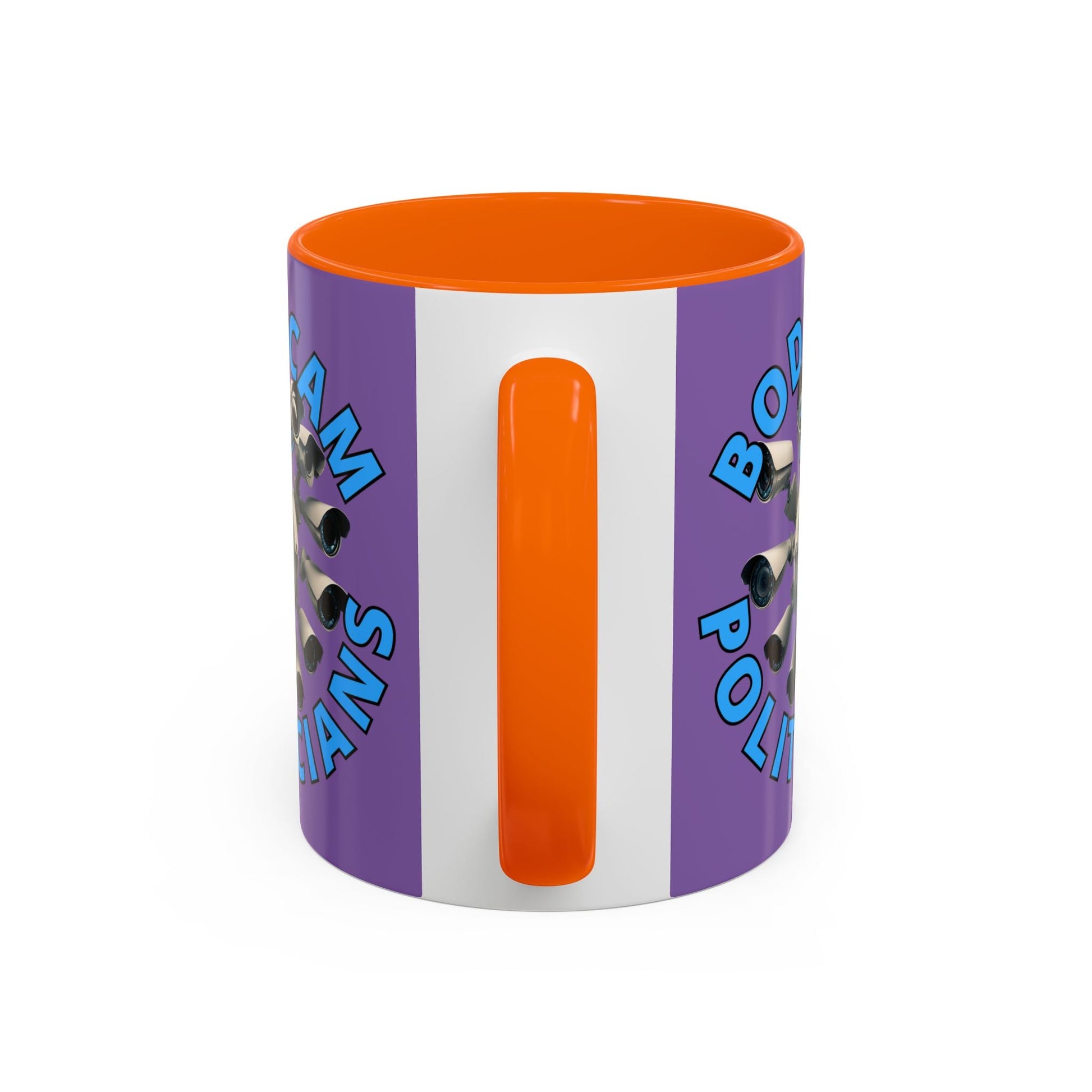 Bodycam the Politicians Cameras Light Purple Accent Mug by cypherpunkgear.com – cypherpunkgear.com | Cypherpunk Merch