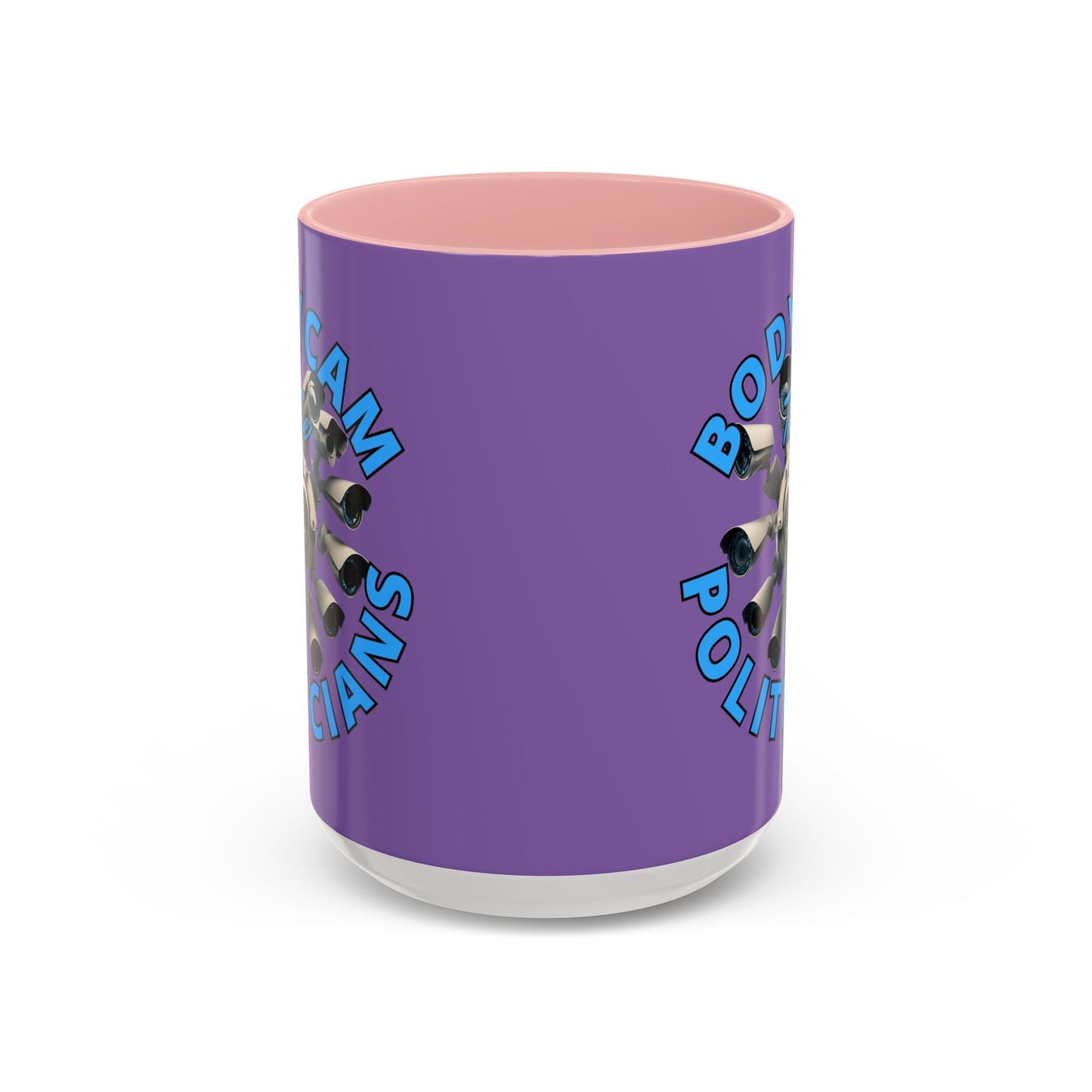 Bodycam the Politicians Cameras Light Purple Accent Mug by cypherpunkgear.com – cypherpunkgear.com | Cypherpunk Merch