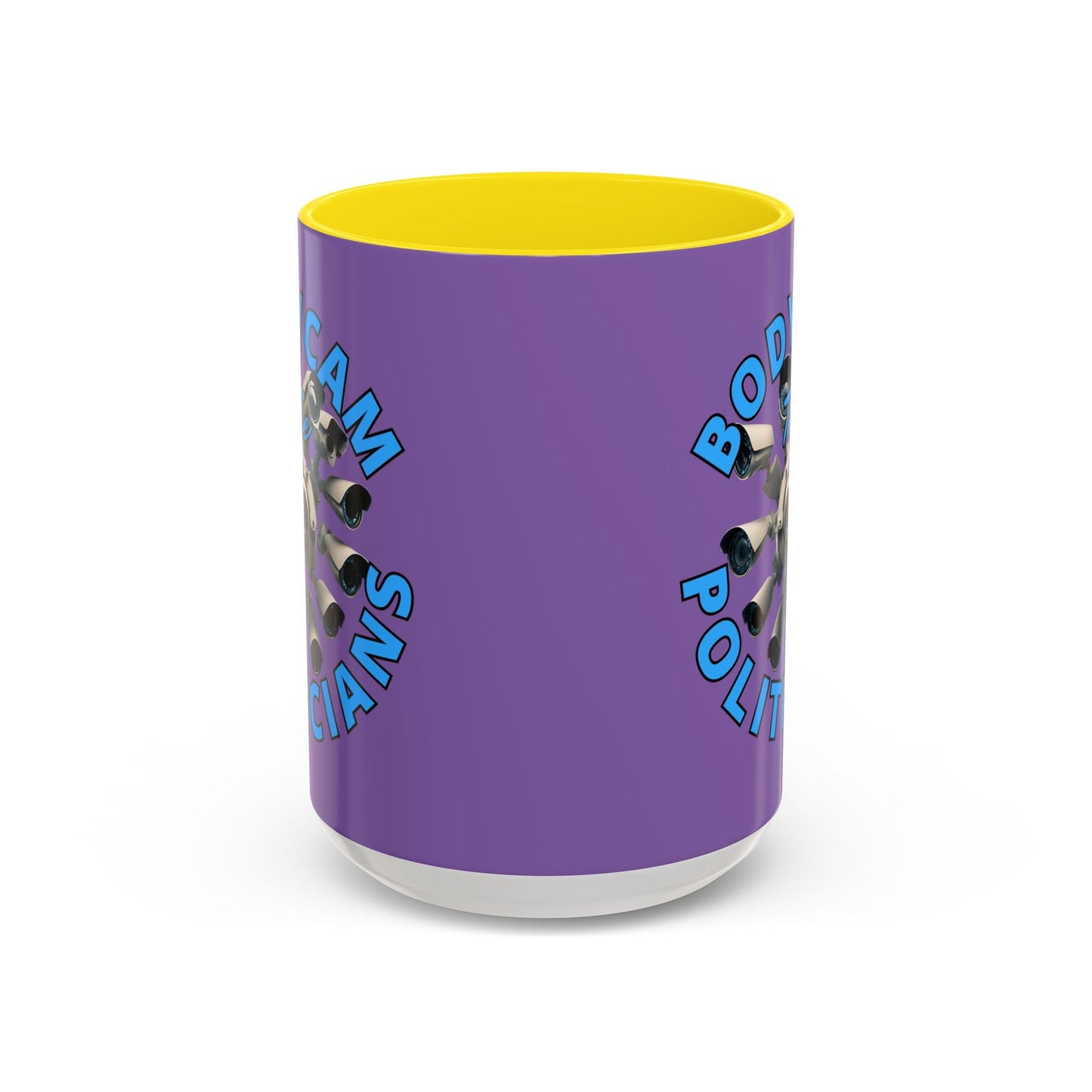 Bodycam the Politicians Cameras Light Purple Accent Mug by cypherpunkgear.com – cypherpunkgear.com | Cypherpunk Merch