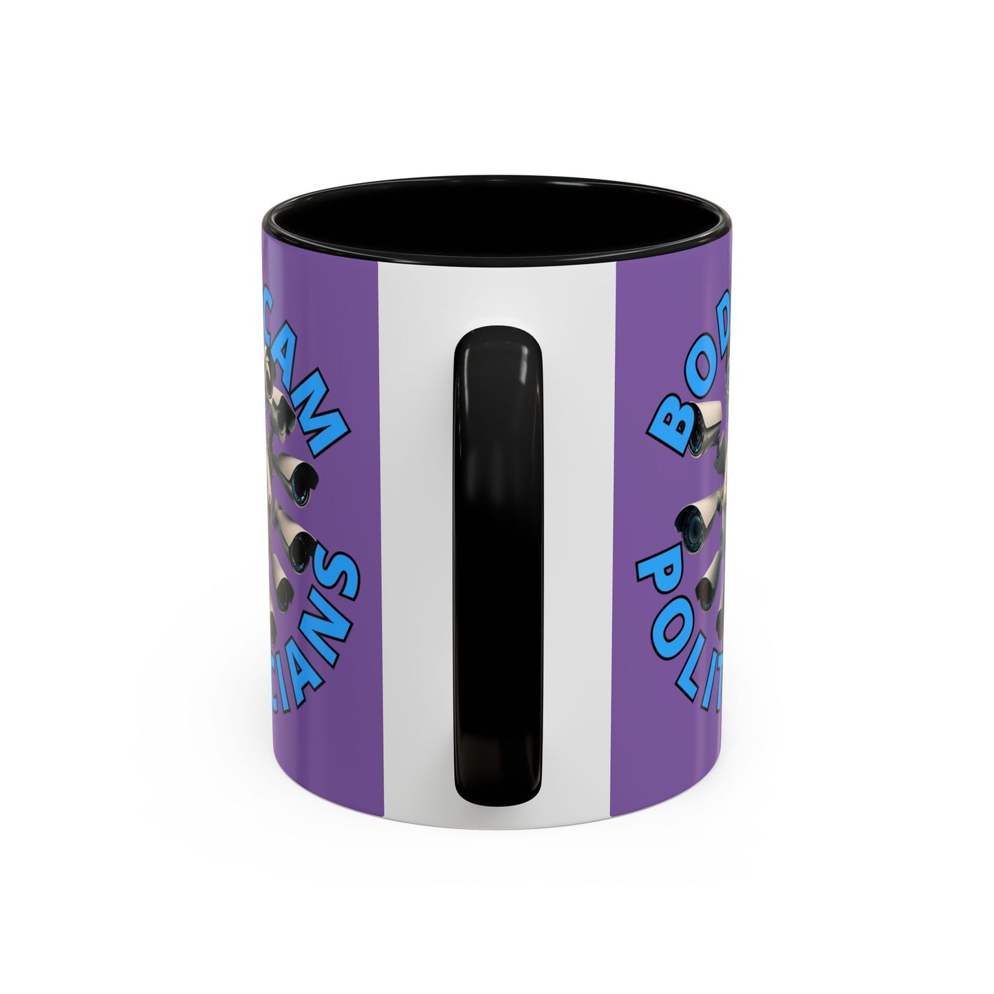Bodycam the Politicians Cameras Light Purple Accent Mug by cypherpunkgear.com – cypherpunkgear.com | Cypherpunk Merch