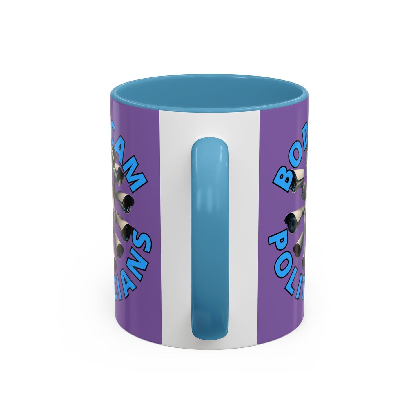 Bodycam the Politicians Cameras Light Purple Accent Mug by cypherpunkgear.com – cypherpunkgear.com | Cypherpunk Merch