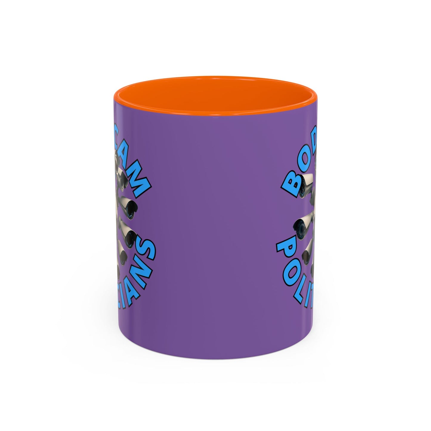 Bodycam the Politicians Cameras Light Purple Accent Mug by cypherpunkgear.com – cypherpunkgear.com | Cypherpunk Merch