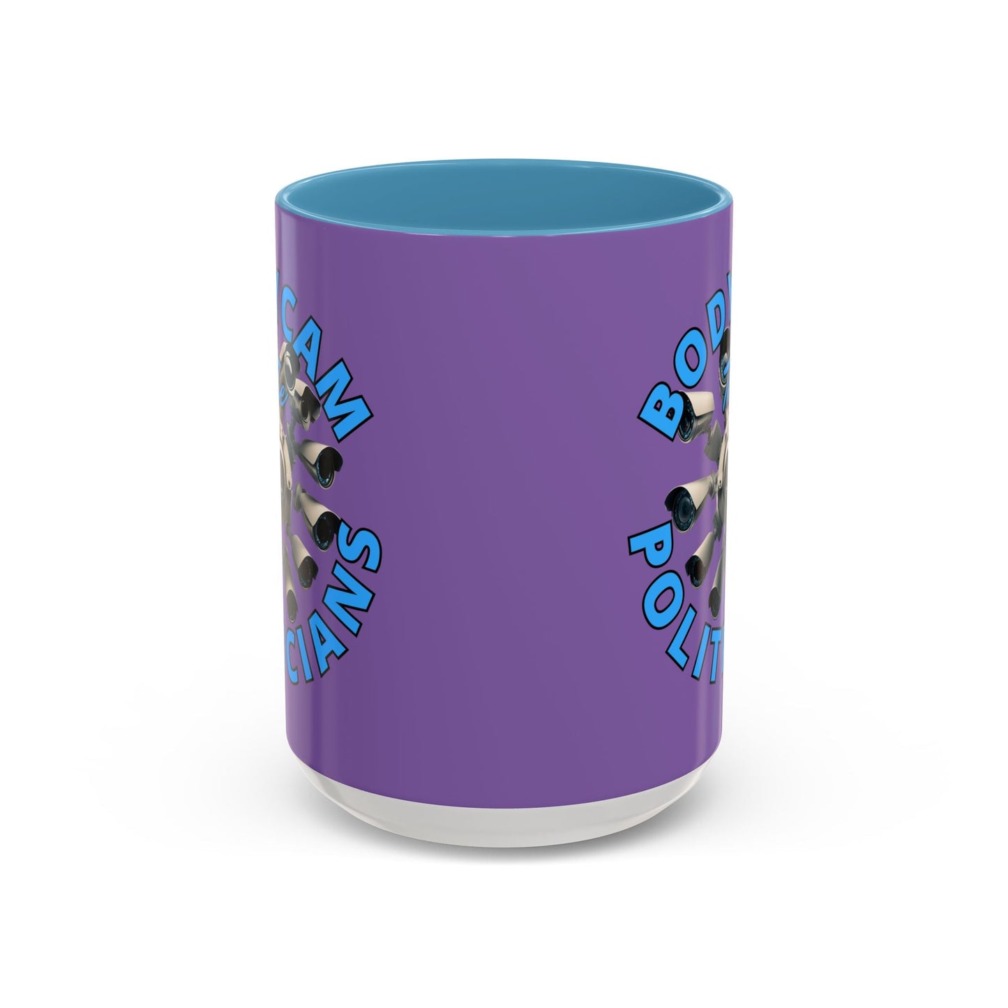 Bodycam the Politicians Cameras Light Purple Accent Mug by cypherpunkgear.com – cypherpunkgear.com | Cypherpunk Merch