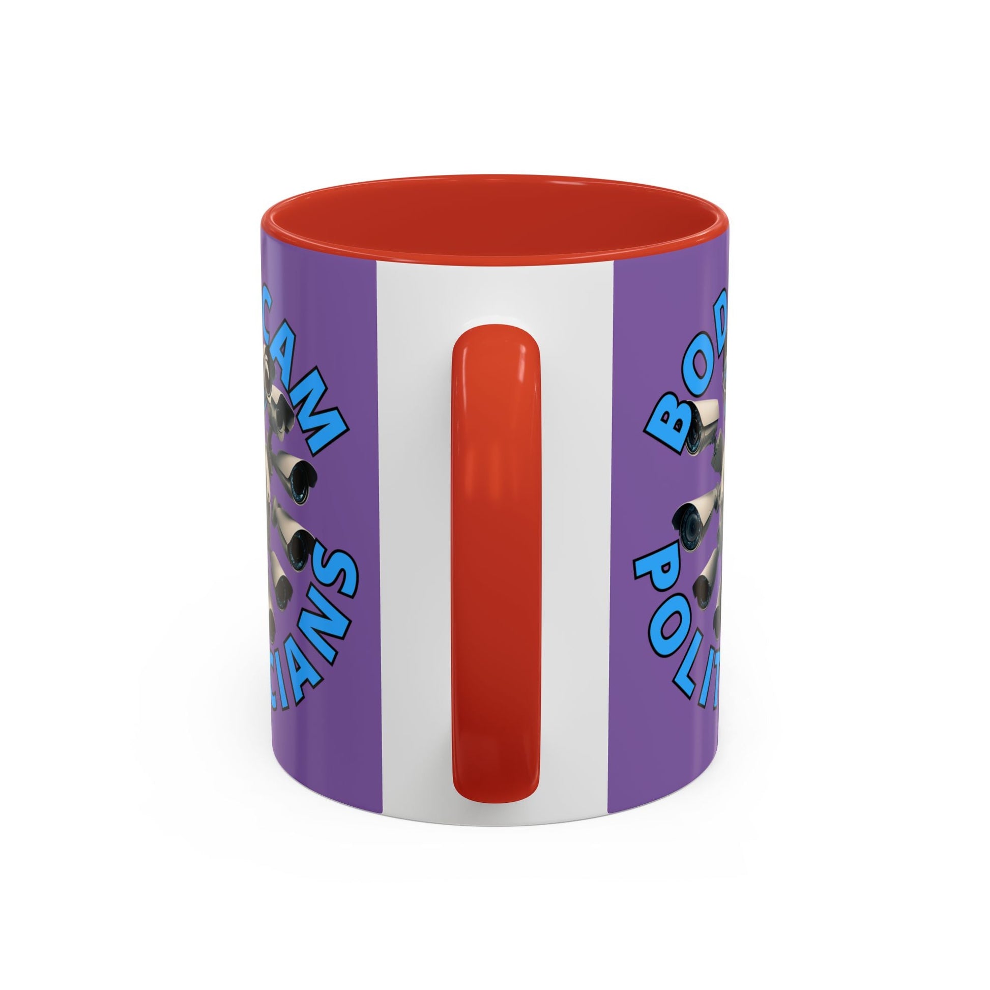 Bodycam the Politicians Cameras Light Purple Accent Mug by cypherpunkgear.com – cypherpunkgear.com | Cypherpunk Merch