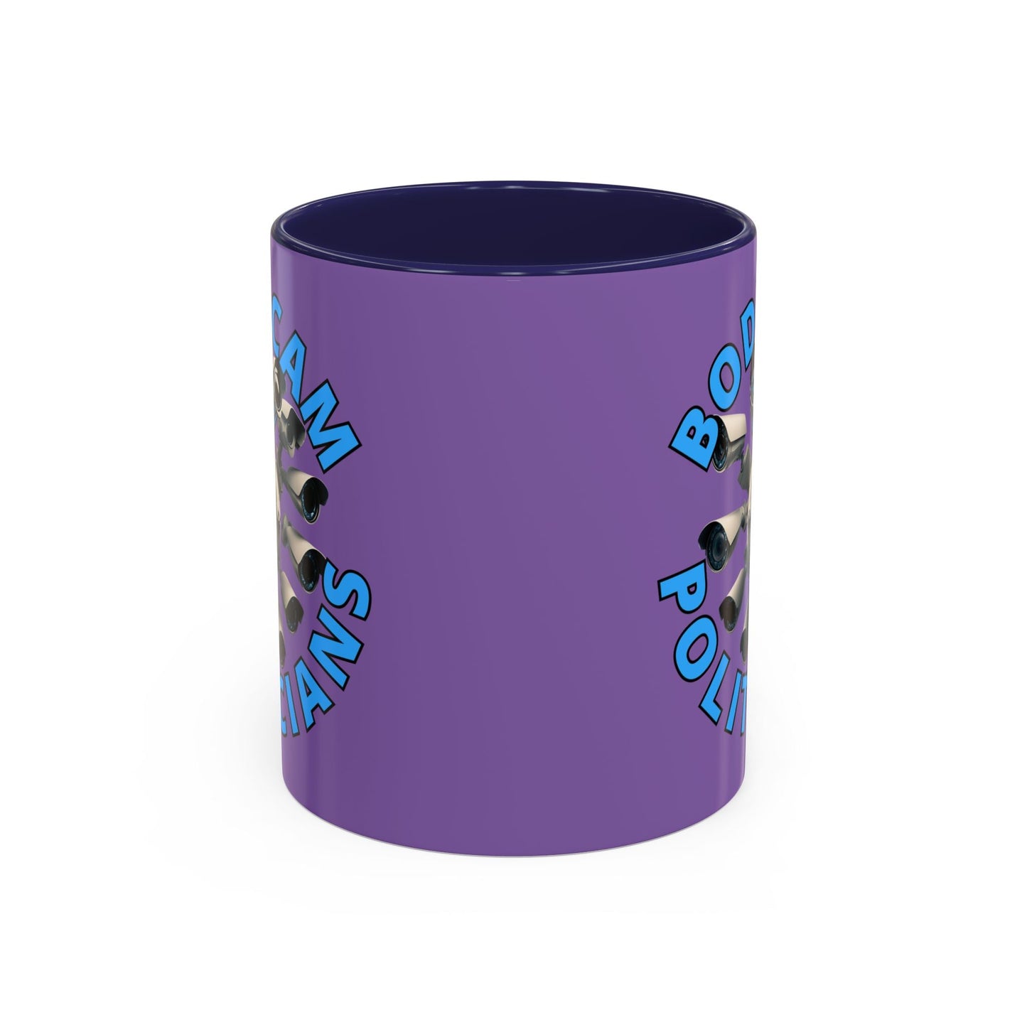 Bodycam the Politicians Cameras Light Purple Accent Mug by cypherpunkgear.com – cypherpunkgear.com | Cypherpunk Merch