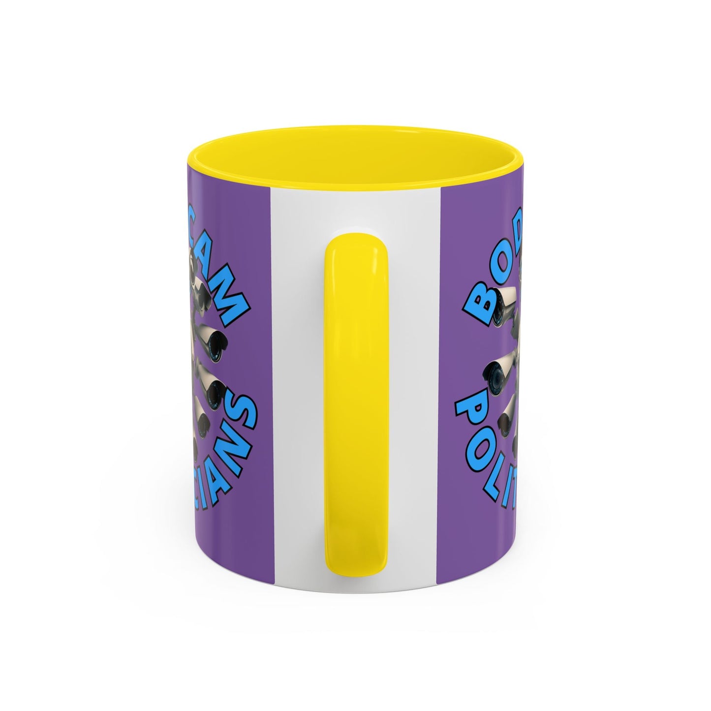 Bodycam the Politicians Cameras Light Purple Accent Mug by cypherpunkgear.com – cypherpunkgear.com | Cypherpunk Merch