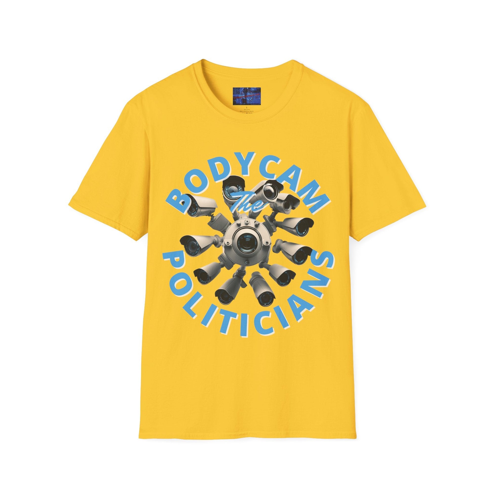 Bodycam the Politicians Cameras LTcolors Unisex T-Shirt by cypherpunkgear.com – cypherpunkgear.com | Cypherpunk Merch