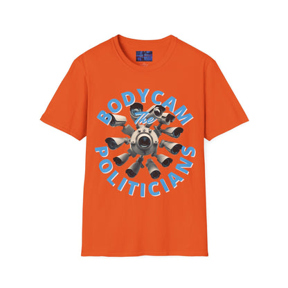 Bodycam the Politicians Cameras LTcolors Unisex T-Shirt by cypherpunkgear.com – cypherpunkgear.com | Cypherpunk Merch