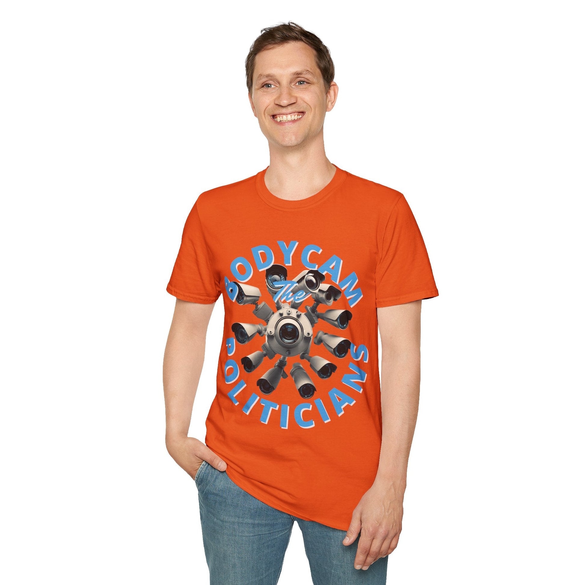 Bodycam the Politicians Cameras LTcolors Unisex T-Shirt by cypherpunkgear.com – cypherpunkgear.com | Cypherpunk Merch