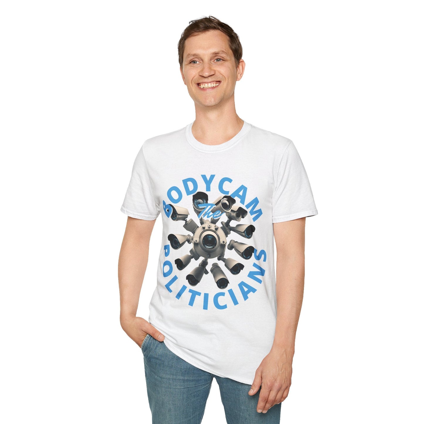 Bodycam the Politicians Cameras LTcolors Unisex T-Shirt by cypherpunkgear.com – cypherpunkgear.com | Cypherpunk Merch