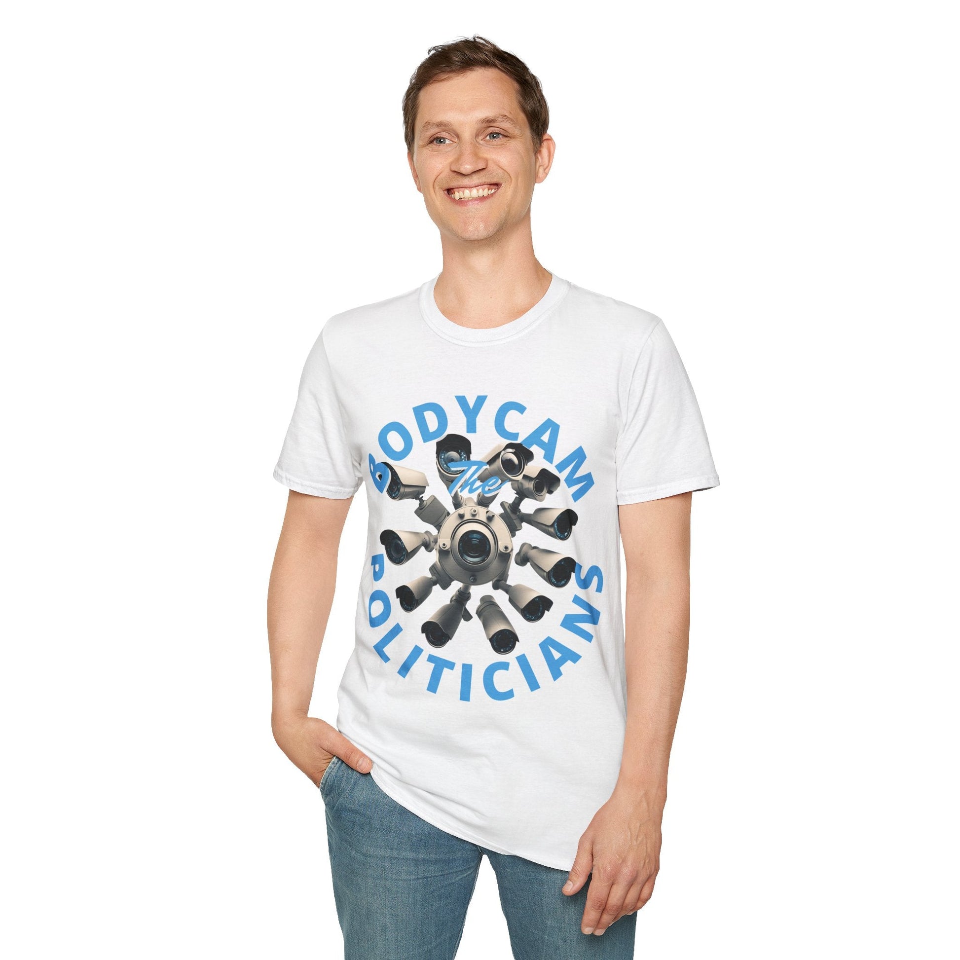 Bodycam the Politicians Cameras LTcolors Unisex T-Shirt by cypherpunkgear.com – cypherpunkgear.com | Cypherpunk Merch