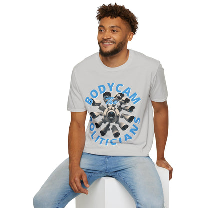 Bodycam the Politicians Cameras LTcolors Unisex T-Shirt by cypherpunkgear.com – cypherpunkgear.com | Cypherpunk Merch