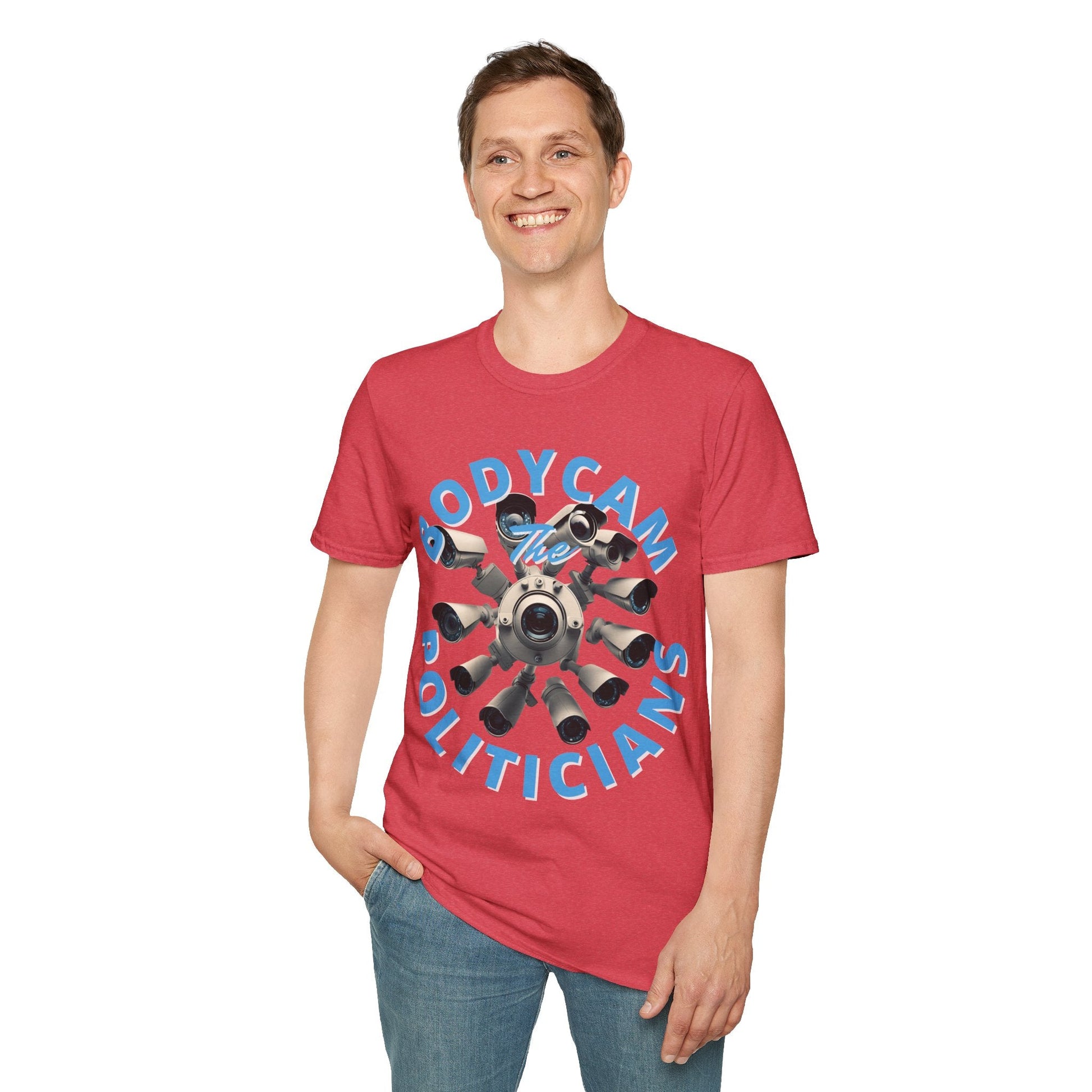 Bodycam the Politicians Cameras LTcolors Unisex T-Shirt by cypherpunkgear.com – cypherpunkgear.com | Cypherpunk Merch