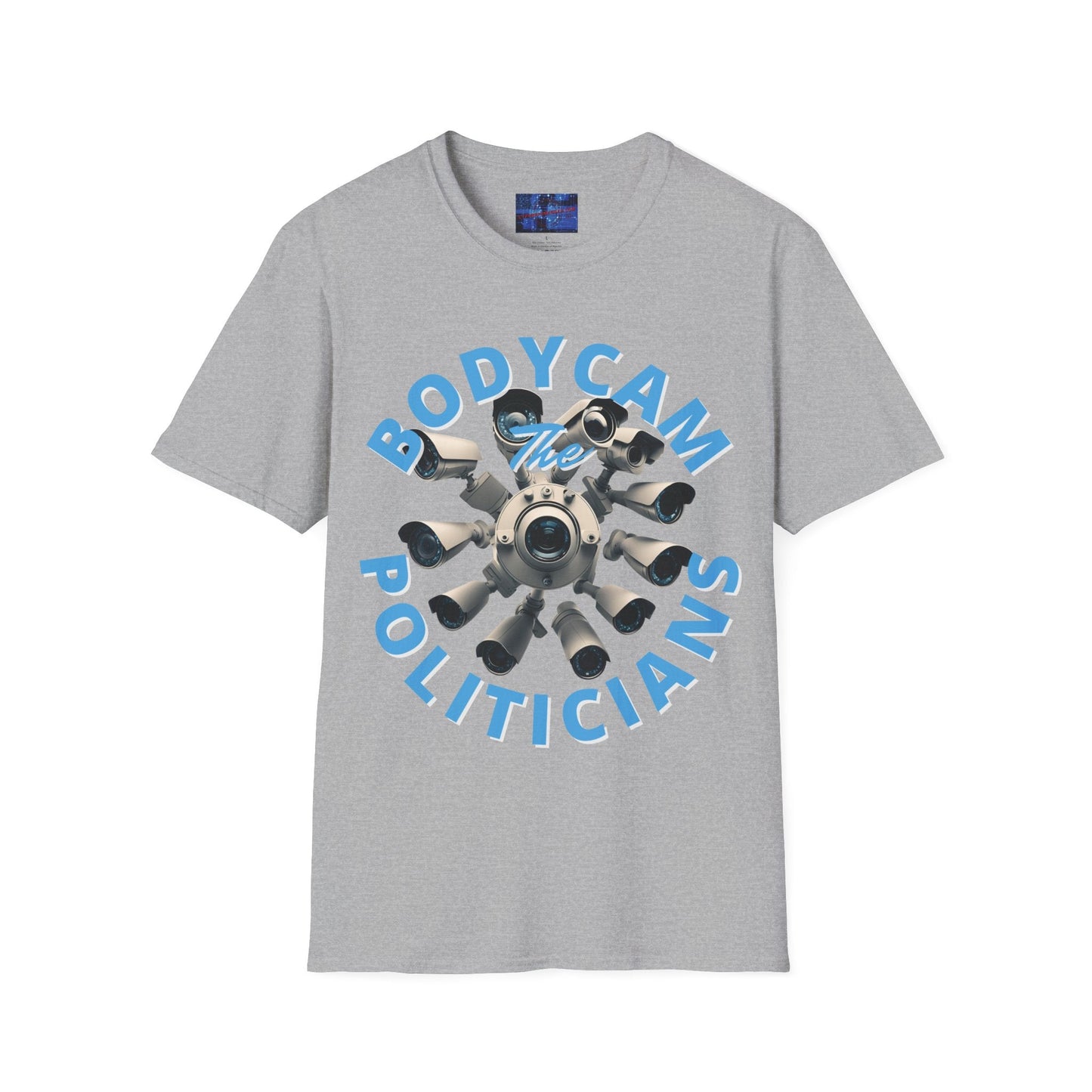 Bodycam the Politicians Cameras LTcolors Unisex T-Shirt by cypherpunkgear.com – cypherpunkgear.com | Cypherpunk Merch