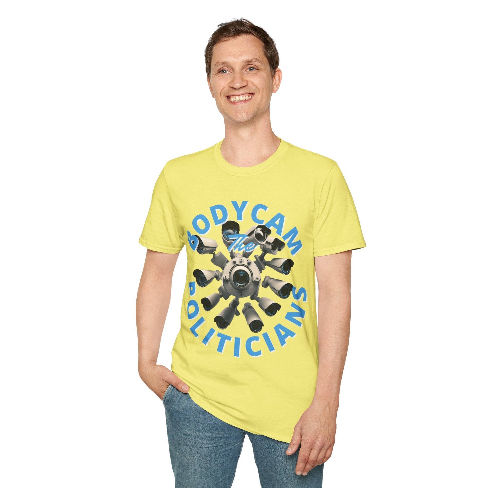 Bodycam the Politicians Cameras LTcolors Unisex T-Shirt by cypherpunkgear.com – cypherpunkgear.com | Cypherpunk Merch