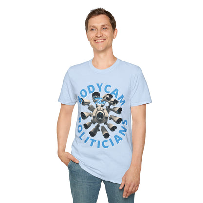 Bodycam the Politicians Cameras LTcolors Unisex T-Shirt by cypherpunkgear.com – cypherpunkgear.com | Cypherpunk Merch