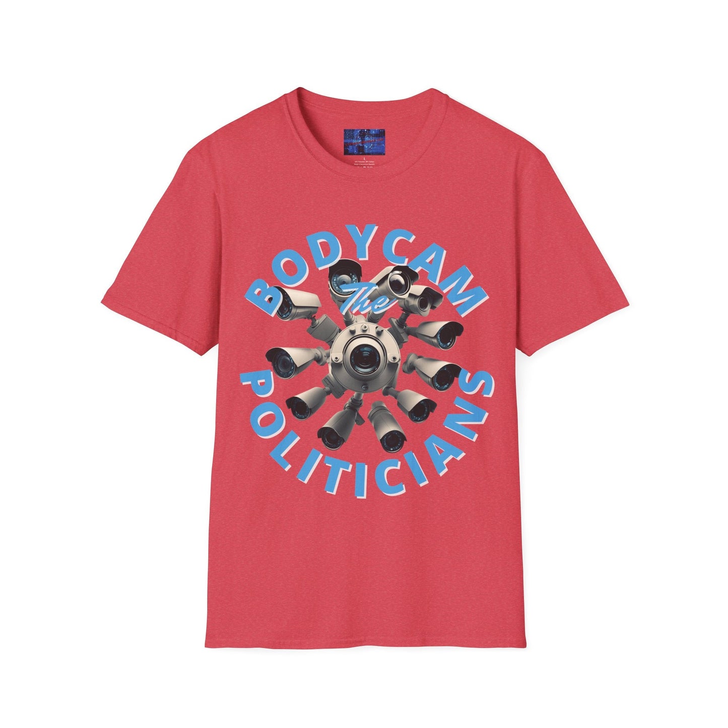 Bodycam the Politicians Cameras LTcolors Unisex T-Shirt by cypherpunkgear.com – cypherpunkgear.com | Cypherpunk Merch