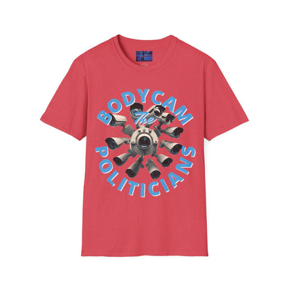 Bodycam the Politicians Cameras LTcolors Unisex T-Shirt by cypherpunkgear.com – cypherpunkgear.com | Cypherpunk Merch
