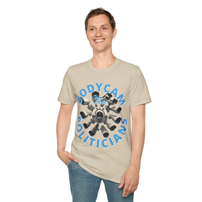 Bodycam the Politicians Cameras LTcolors Unisex T-Shirt by cypherpunkgear.com – cypherpunkgear.com | Cypherpunk Merch