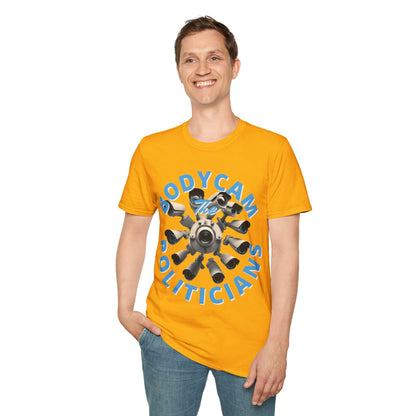 Bodycam the Politicians Cameras LTcolors Unisex T-Shirt by cypherpunkgear.com – cypherpunkgear.com | Cypherpunk Merch