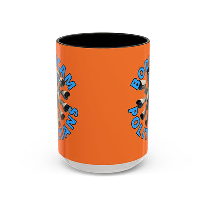 Bodycam the Politicians Cameras Orange Accent Mug by cypherpunkgear.com – cypherpunkgear.com | Cypherpunk Merch