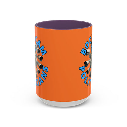 Bodycam the Politicians Cameras Orange Accent Mug by cypherpunkgear.com – cypherpunkgear.com | Cypherpunk Merch