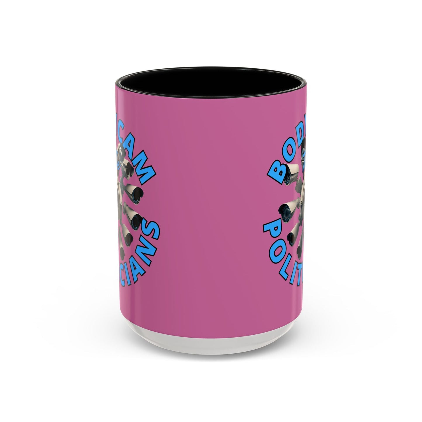 Bodycam the Politicians Cameras Pink Accent Mug by cypherpunkgear.com – cypherpunkgear.com | Cypherpunk Merch