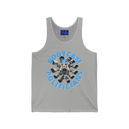 Bodycam the Politicians Cameras Unisex Jersey Tank Top by cypherpunkgear.com – cypherpunkgear.com | Cypherpunk Merch