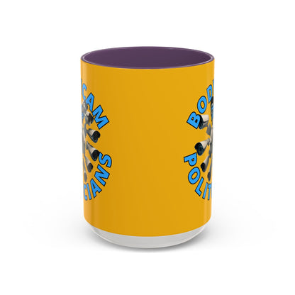 Bodycam the Politicians Cameras Yellow Accent Mug by cypherpunkgear.com – cypherpunkgear.com | Cypherpunk Merch