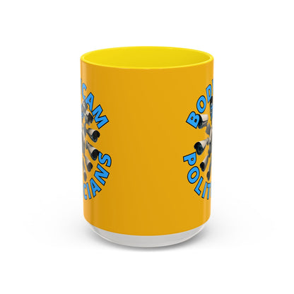 Bodycam the Politicians Cameras Yellow Accent Mug by cypherpunkgear.com – cypherpunkgear.com | Cypherpunk Merch