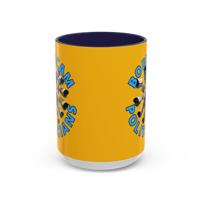 Bodycam the Politicians Cameras Yellow Accent Mug by cypherpunkgear.com – cypherpunkgear.com | Cypherpunk Merch