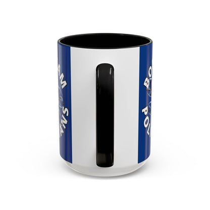 Bodycam the Politicians Drone Blue Accent Mug by cypherpunkgear.com – cypherpunkgear.com | Cypherpunk Merch