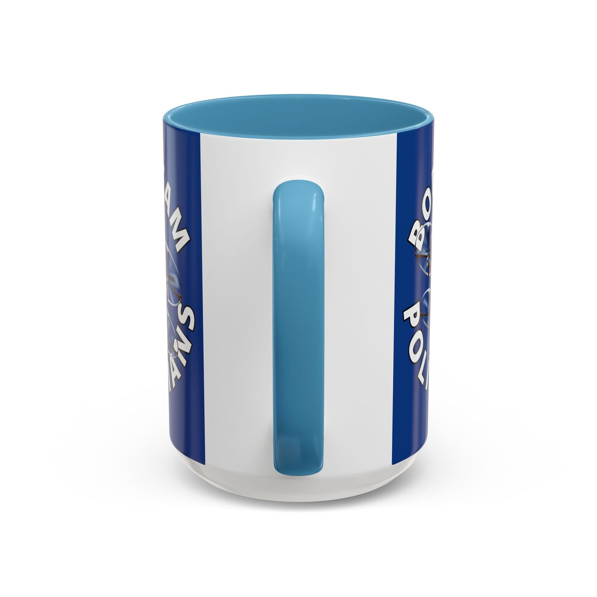 Bodycam the Politicians Drone Blue Accent Mug by cypherpunkgear.com – cypherpunkgear.com | Cypherpunk Merch