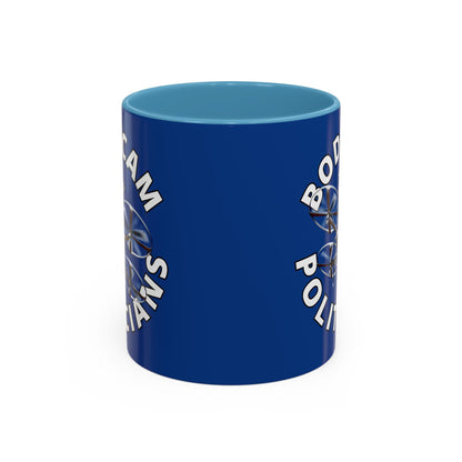 Bodycam the Politicians Drone Blue Accent Mug by cypherpunkgear.com – cypherpunkgear.com | Cypherpunk Merch
