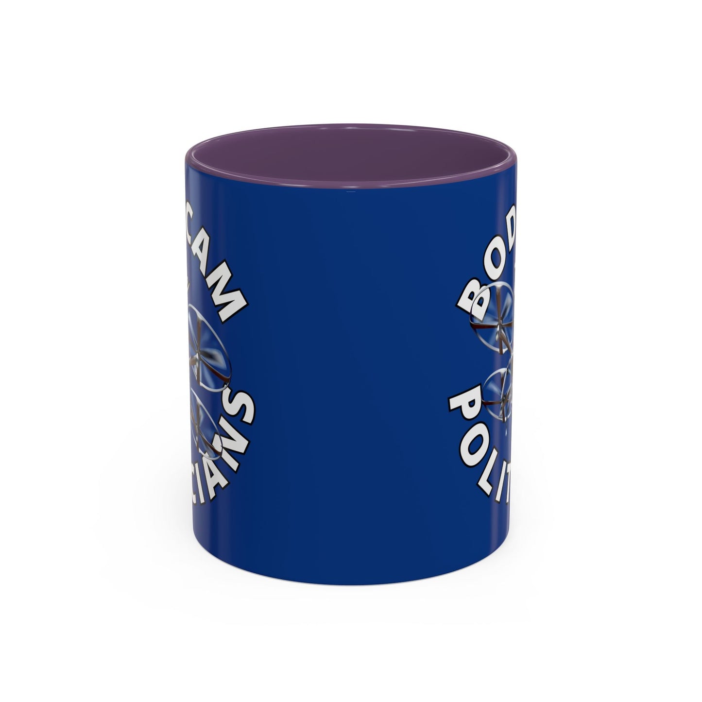 Bodycam the Politicians Drone Blue Accent Mug by cypherpunkgear.com – cypherpunkgear.com | Cypherpunk Merch