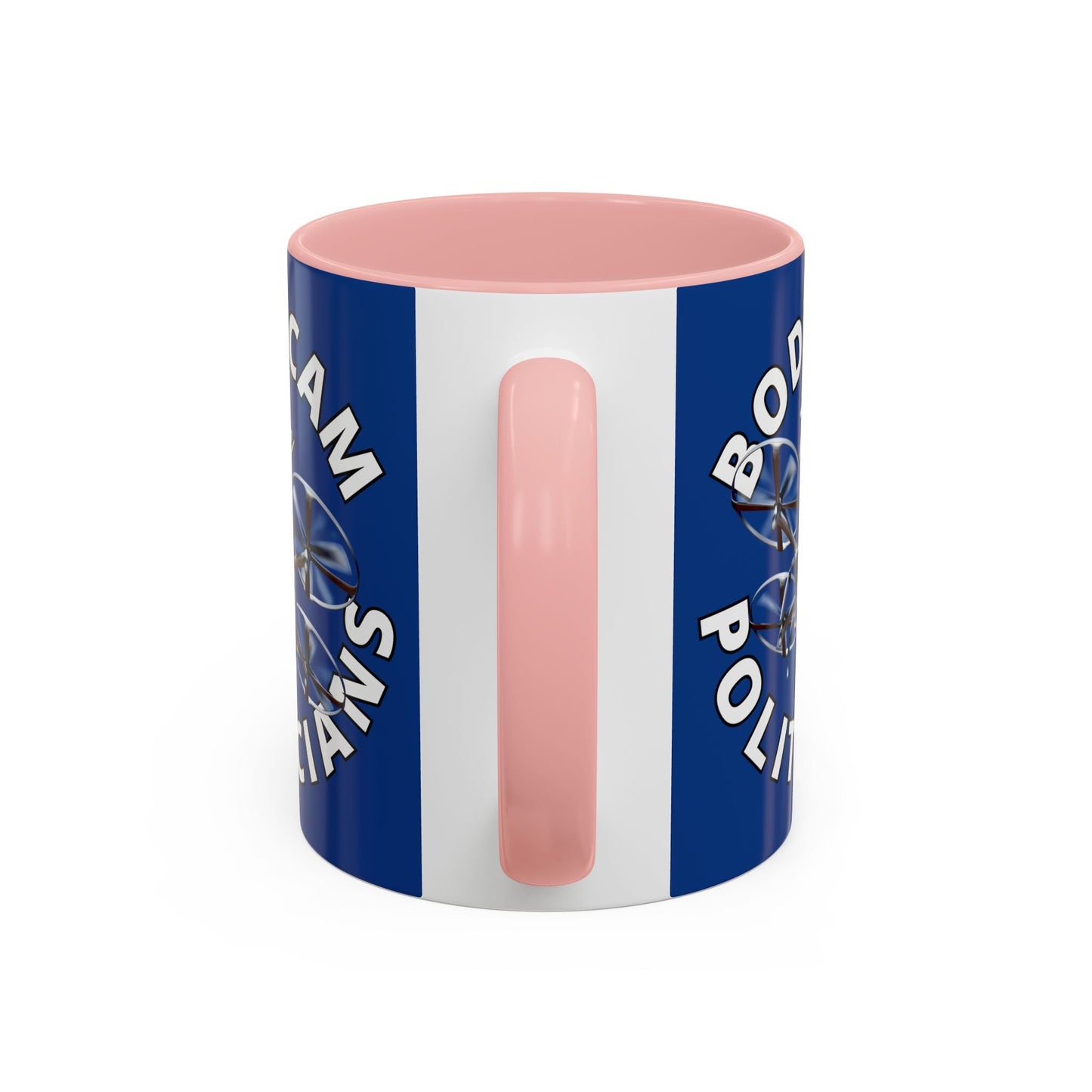 Bodycam the Politicians Drone Blue Accent Mug by cypherpunkgear.com – cypherpunkgear.com | Cypherpunk Merch