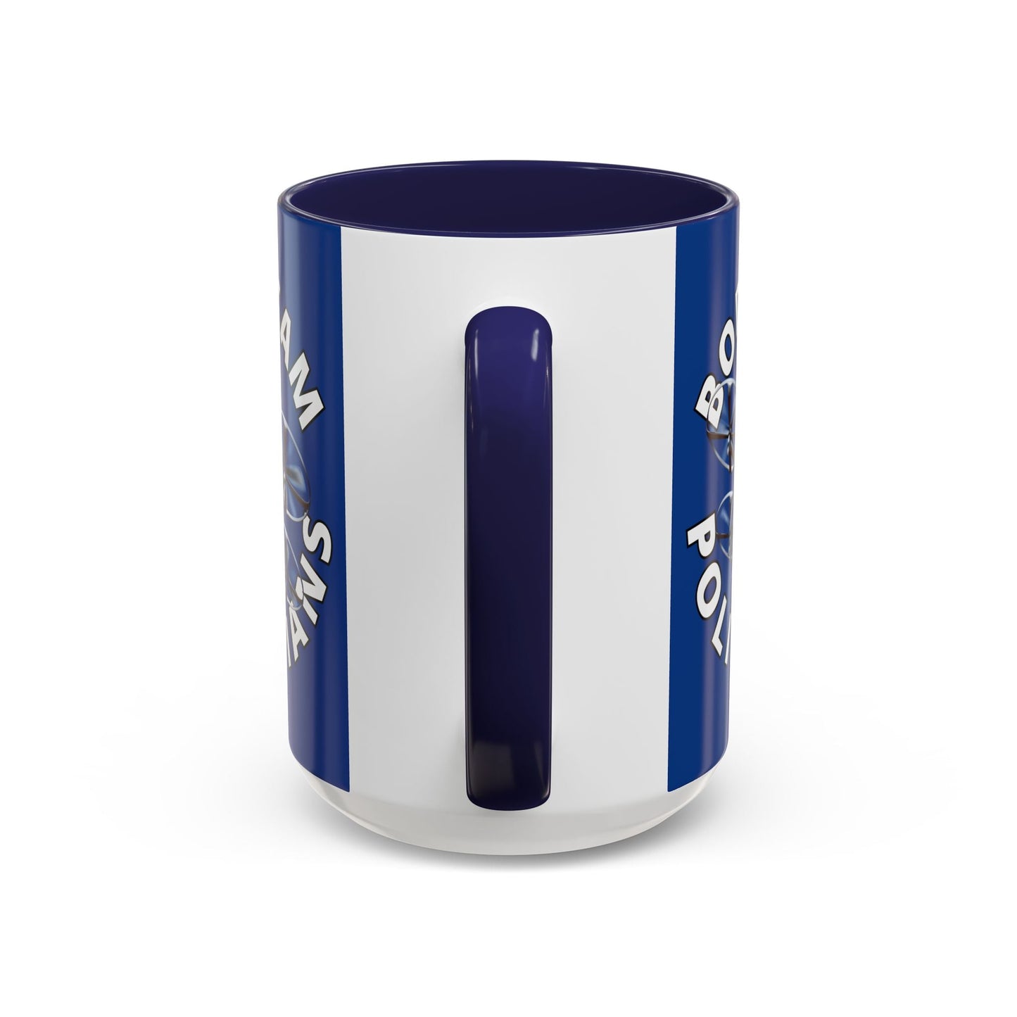 Bodycam the Politicians Drone Blue Accent Mug by cypherpunkgear.com – cypherpunkgear.com | Cypherpunk Merch
